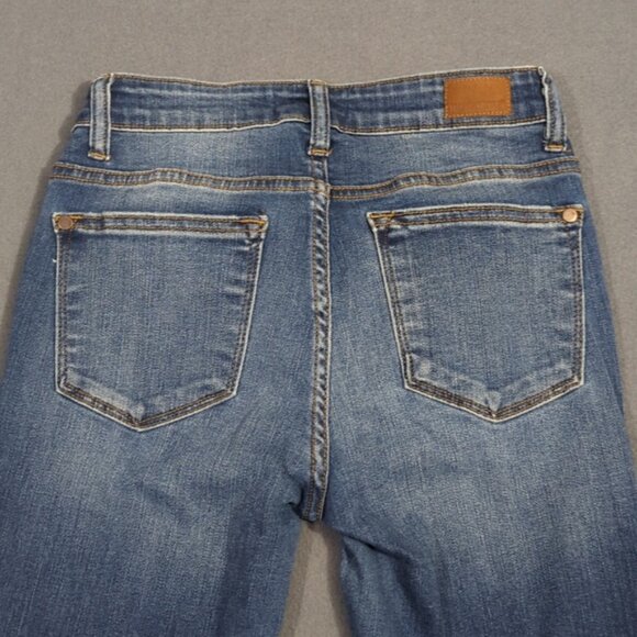 Judy Blue Jeans Women's 27 Blue Skinny Fit Denim Distressed - Picture 3 of 13